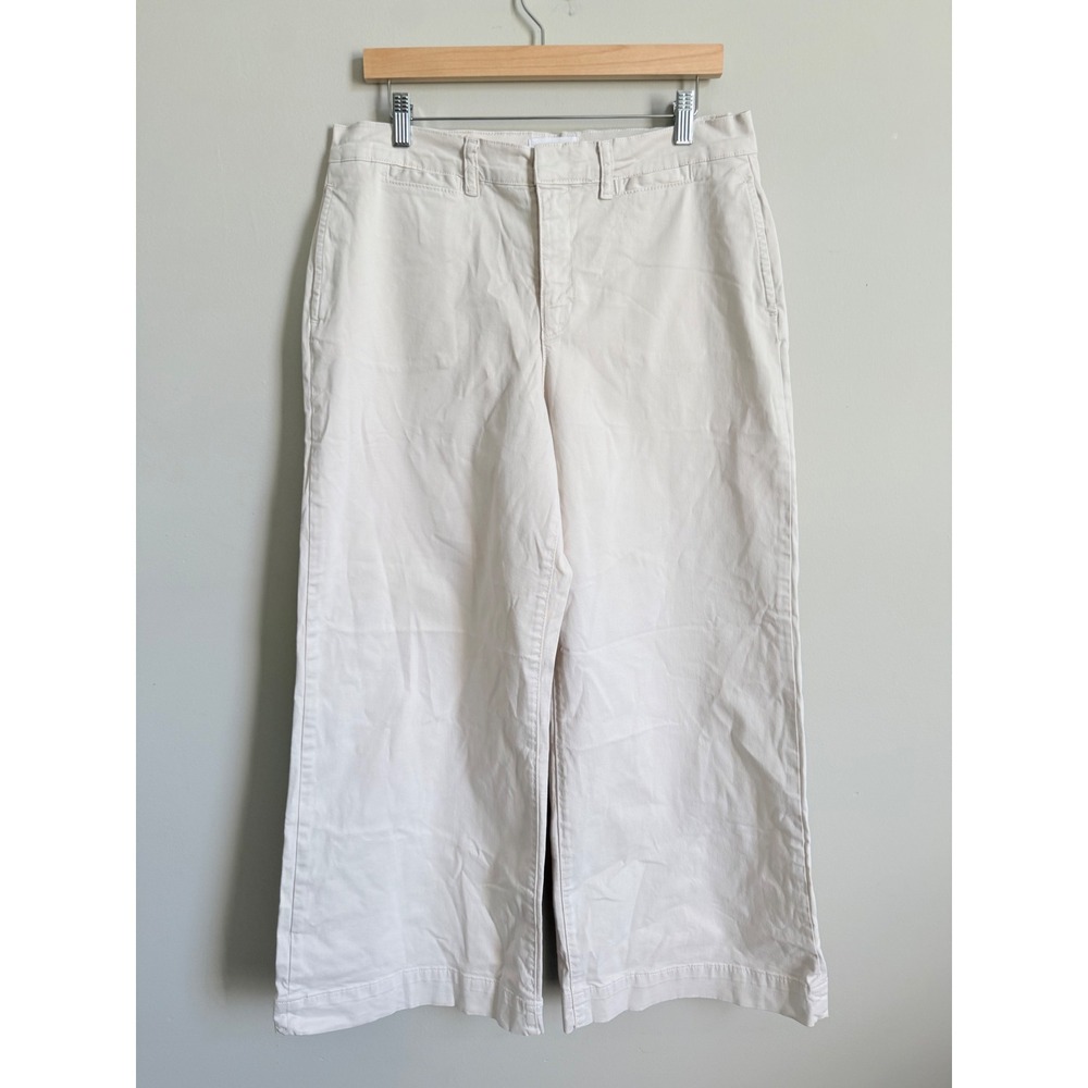 Frame Le Pixie Wide Leg Trouser Pant Bone Off White High Rise Size 31 - Picture 2 of 5
